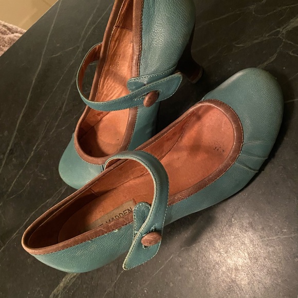 Steve Madden Mary Janes blue platform heels size 36 - Picture 2 of 4